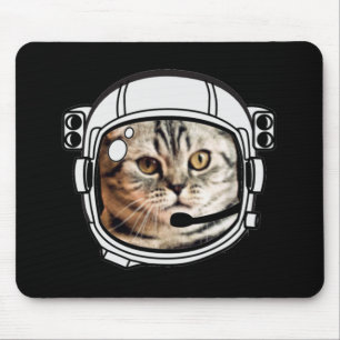Space Cat Mouse Pad