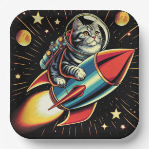 Space cat paper plates! plates