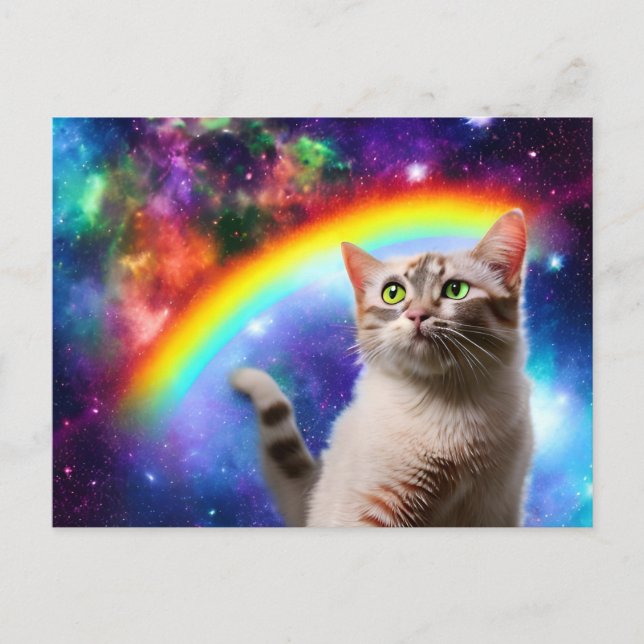 Space Cat Postcard (Front)
