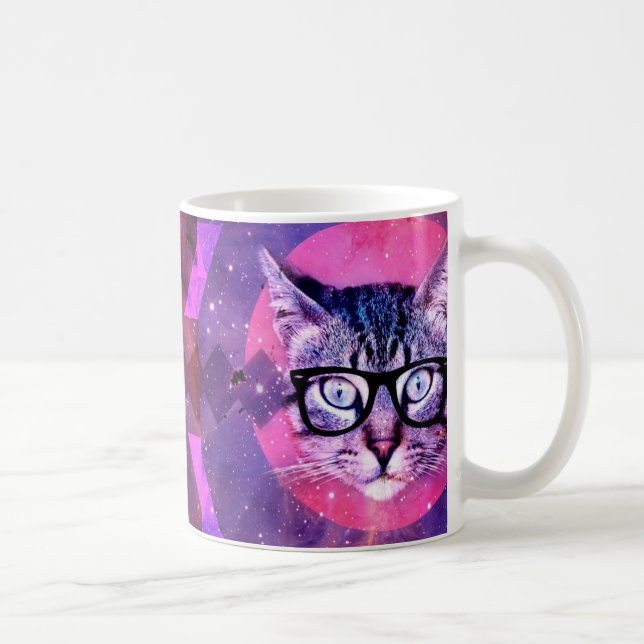 Space Cat Purple Galaxy Trending 2016 Customized Coffee Mug (Right)