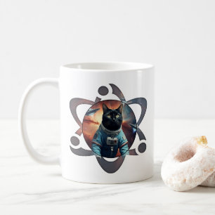 Space Cat Science Coffee Mug