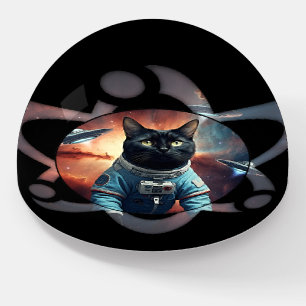 Space Cat Science Paperweight
