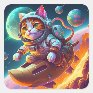 Space Cat Sticker