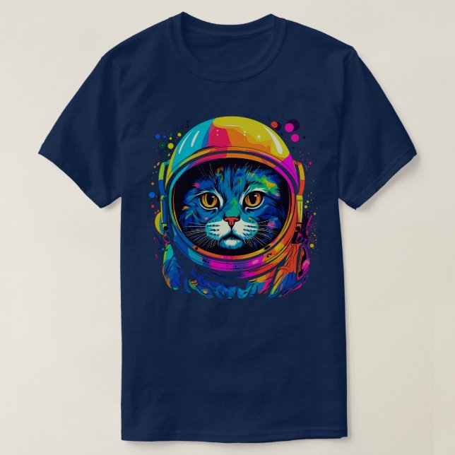 Space Cat T-Shirt (Design Front)