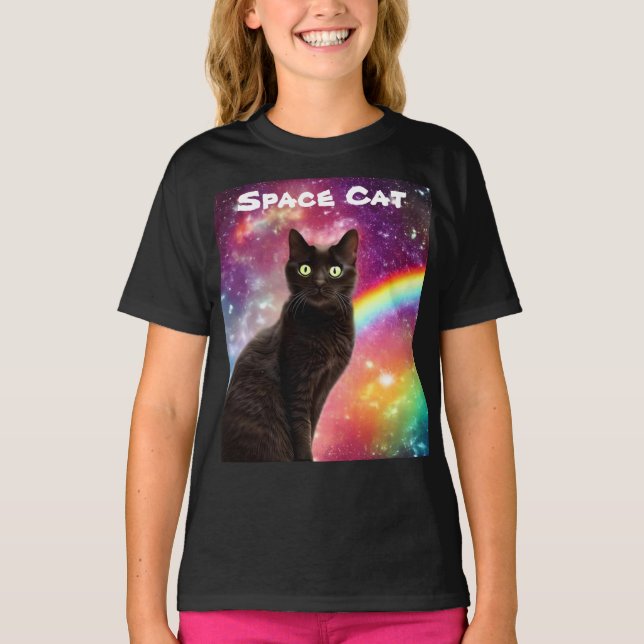 Space Cat T-Shirt (Front)