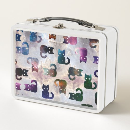 Space Cats  Galaxy Cat  Metal Lunch Box