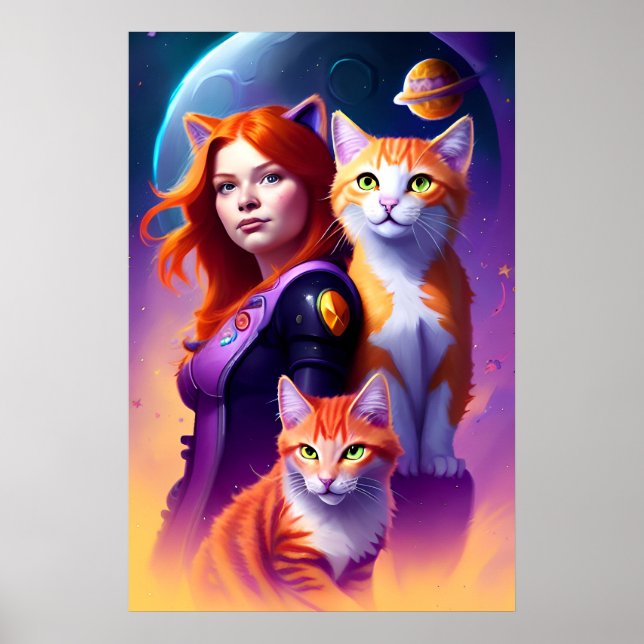 Space Cats Poster (Front)