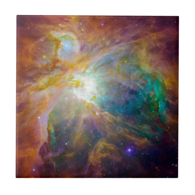 Space - Chaos in Orion Ceramic Tile (Front)