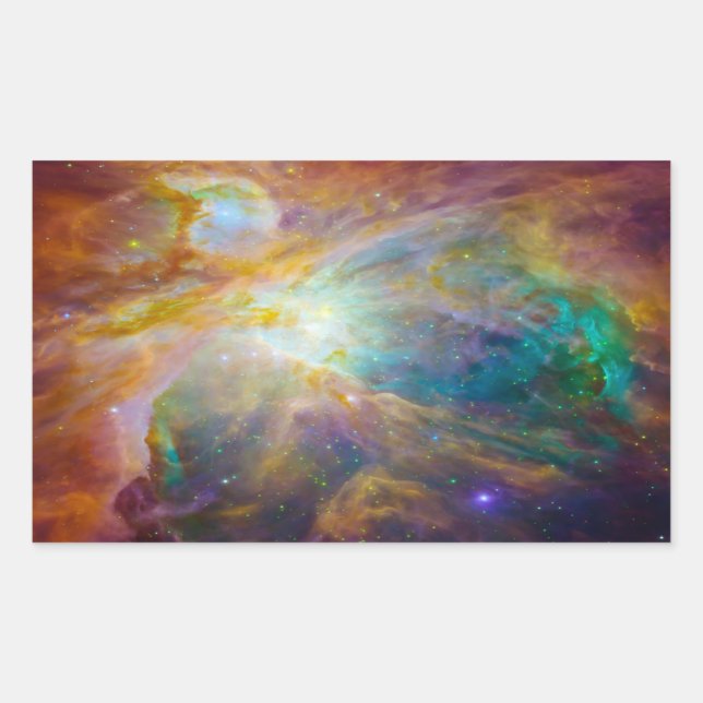 Space - Chaos in Orion Rectangular Sticker (Front)