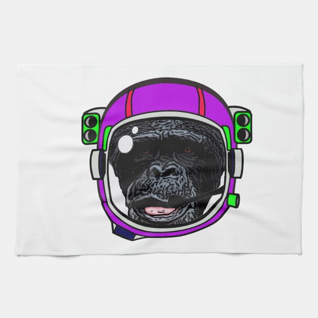 Space Chimp Towel (Horizontal)