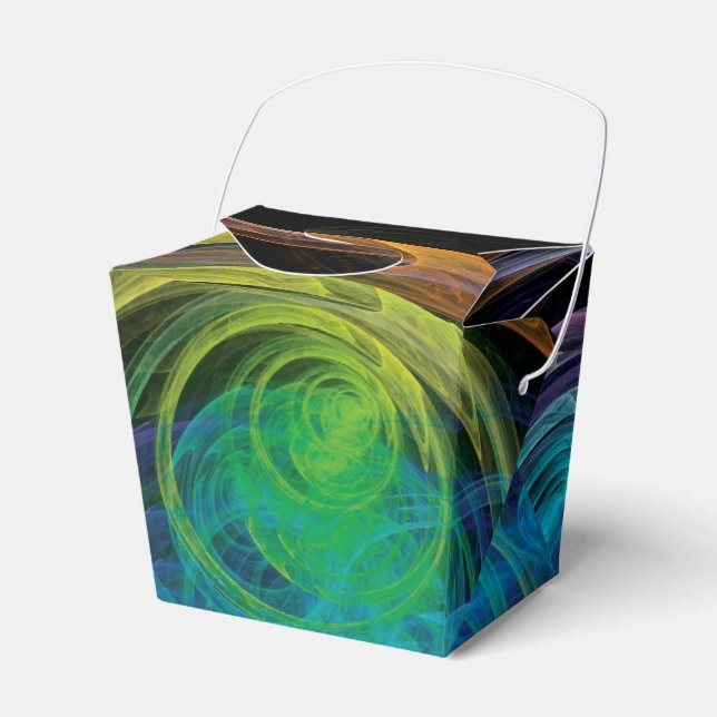 Space Circles Favor Boxes (Front Side)