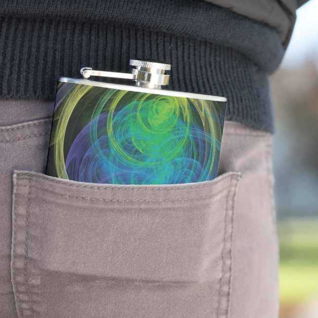 Space Circles Hip Flask (In Situ)