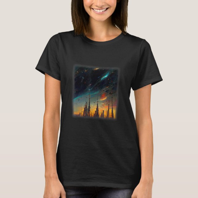 Space City Artwork T-Shirt (Front)
