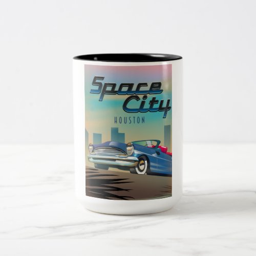 Space City Houston Two_Tone Coffee Mug