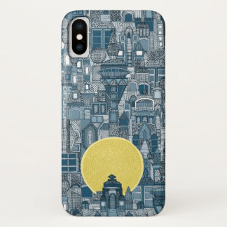 space city sun blue iPhone x case