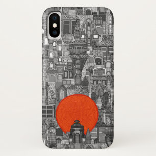 space city sun red iPhone x case