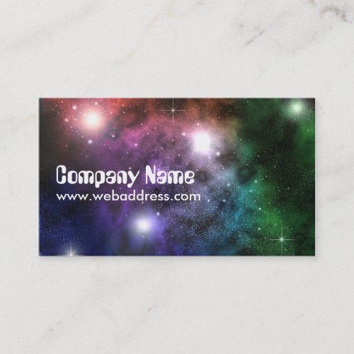Space Clouds Business Card Templates