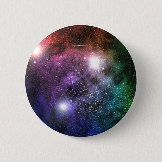 Space Clouds Button (Front)