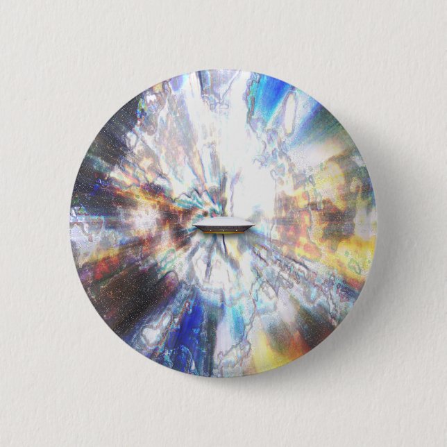 Space Clouds Craft Pinback Button (Front)