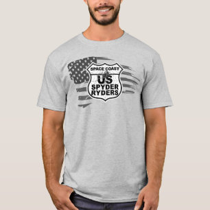 Space Coast Chapter - Tattered Flag bw T-Shirt