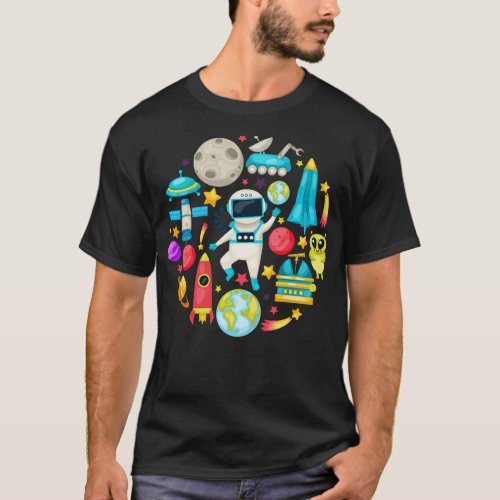 Space Colored T_Shirt