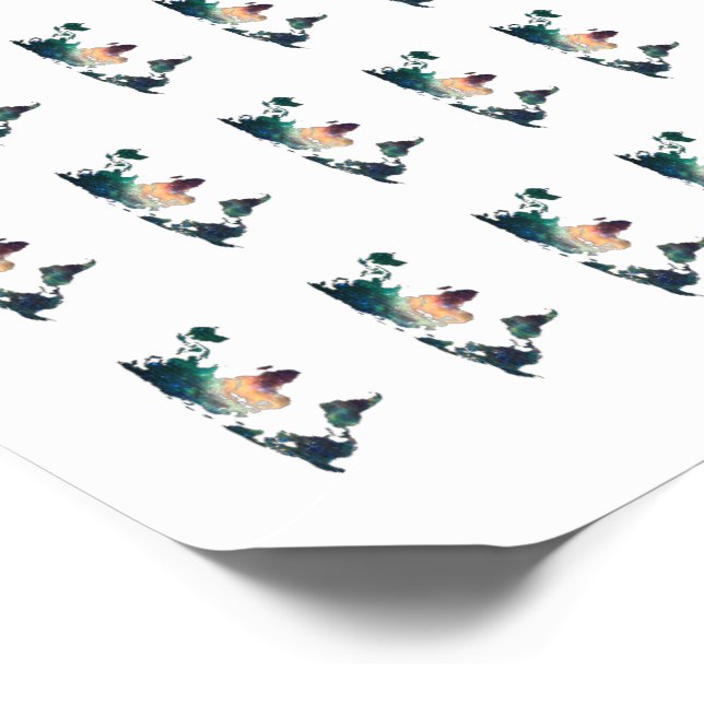 Space Continents Temporary Tattoos 02 (Angled)