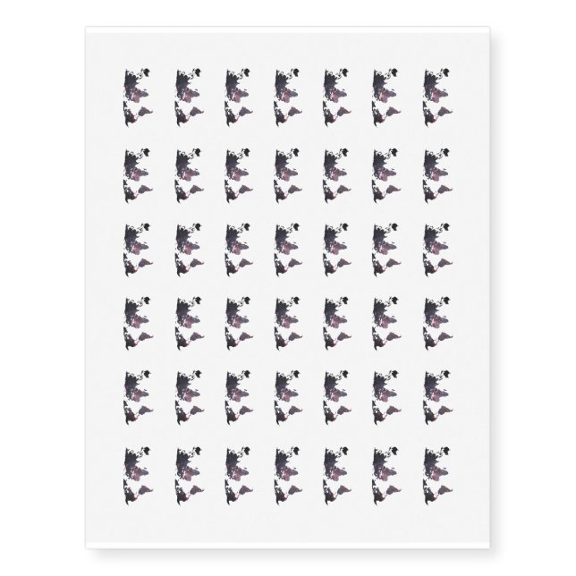 Space Continents Temporary Tattoos 06 (Front)