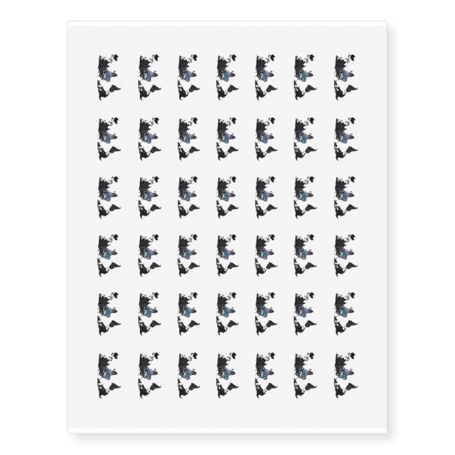 Space Continents Temporary Tattoos 09 (Front)