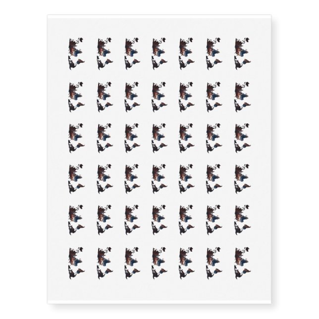 Space Continents Temporary Tattoos 17 (Front)