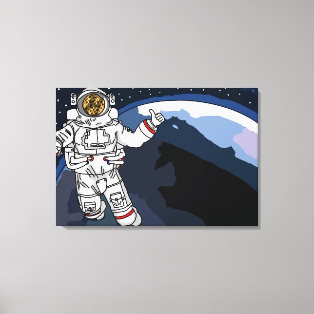 Space Cookie Canvas Print (Front)