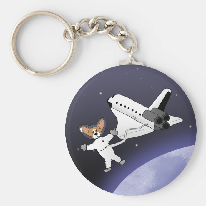 Space Corgis Keychain