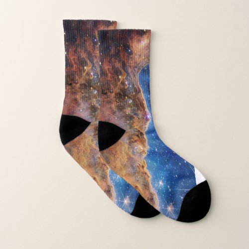 Space Cosmic Cliffs James Webb Socks