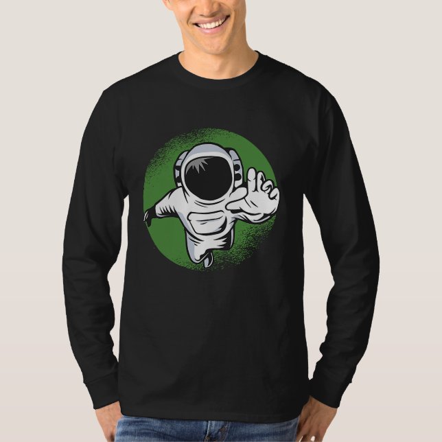 space Cosmonaut astronaut spaceman science T-Shirt (Front)