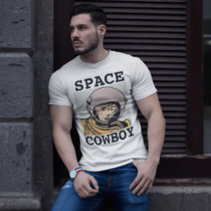 SPACE COWBOY MEN'S FUNNY VINTAGE T-SHIRTS