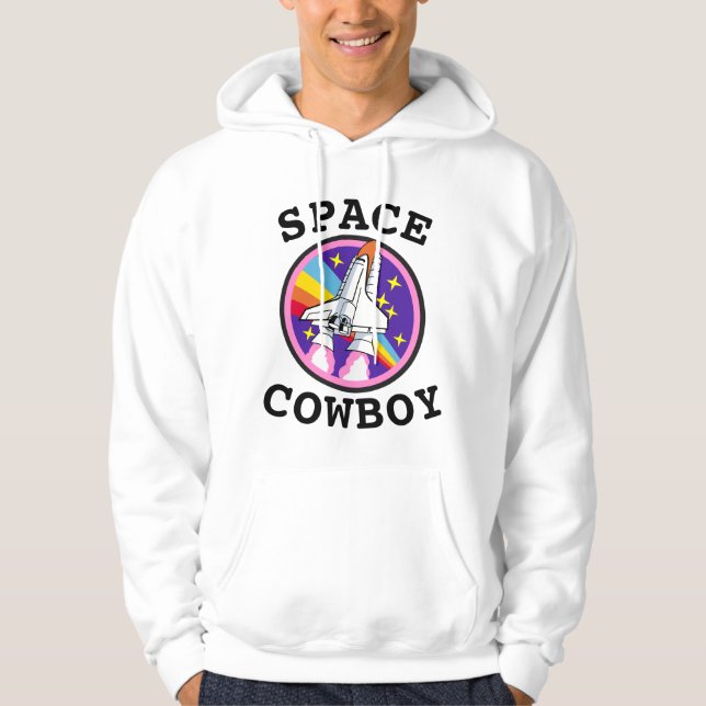 SPACE COWBOY MEN'S VINTAGE T-Shirts Hoodie (Front)