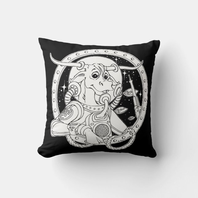 Space Cowboy Pillow (Front)