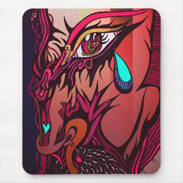 Space Cowboy violet Mouse Pad (Front)