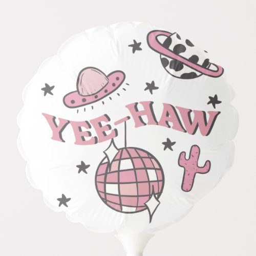 Space Cowgirl Bachelorette Party  Balloon