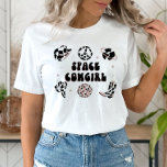 Space Cowgirl Bachelorette Party Shirt<br><div class="desc">This is a disco cowgirl themed "space cowgirl" shirt. Edit ALL colors to make this space cowgirl shirt fit your event needs   personal style. Select "personalize further" from the menu options to make these changes :)</div>
