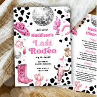 Space Cowgirl Last Rodeo Bachelorette Weekend