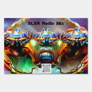 Space Crab 2B Lawn Sign