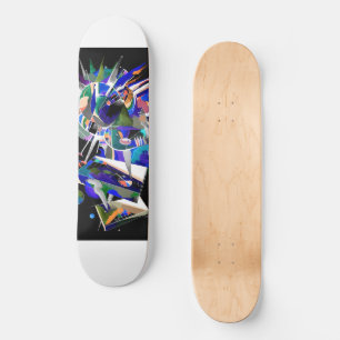 Space crash skateboard deck