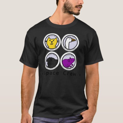 Space Crew 2 with Space Commander Purple Rat T_Shirt