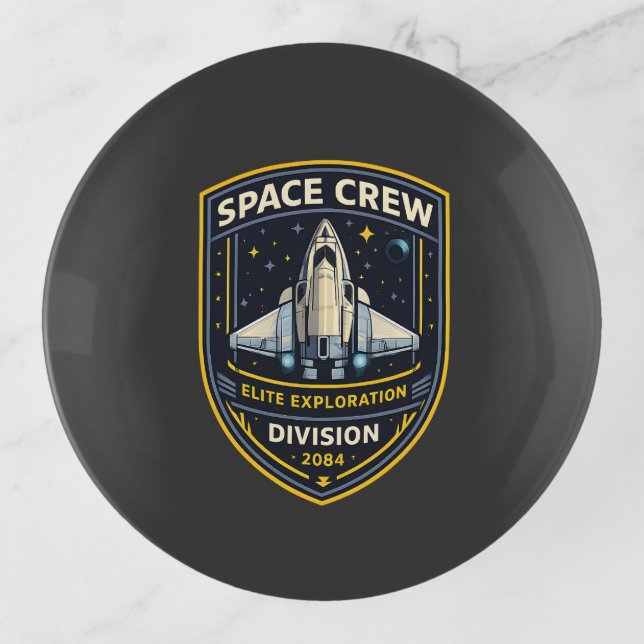 Space Crew Exploration Division Trinket Tray (Front)