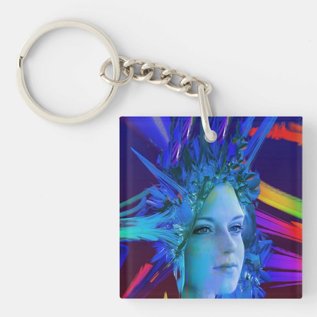 Space Crystal Keychain (Front)