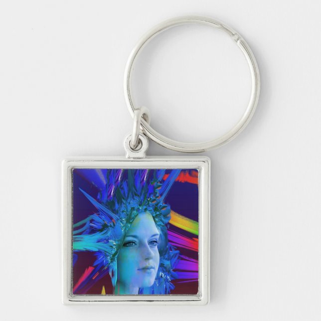Space Crystal Keychain (Front)