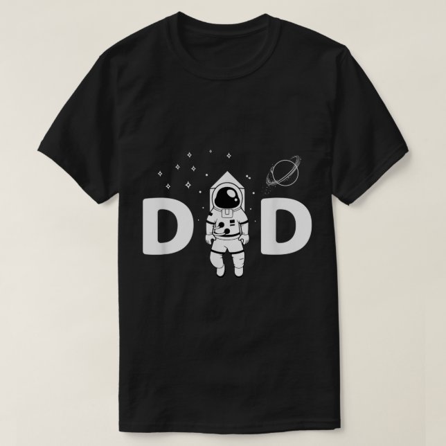 Space Dad Astronaut Design T-Shirt (Design Front)