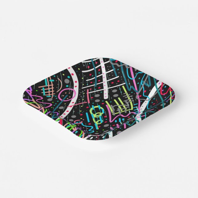 Space Debris Paper Plates (Angled)