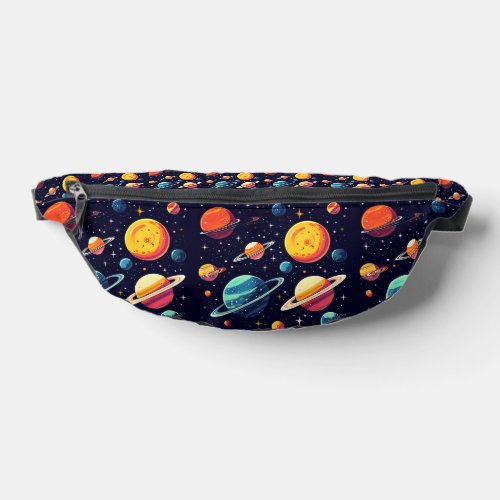 Space design Print Cut Sew Fanny Pack