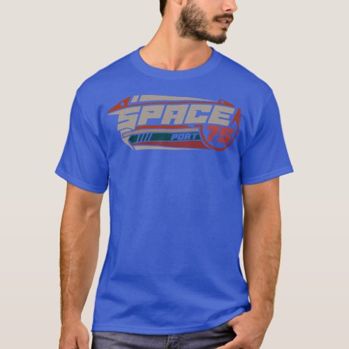 Space design space port emblem futuristic T_Shirt